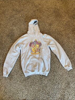 Tultex Light Gray Hoodie with Gryffindor Crest